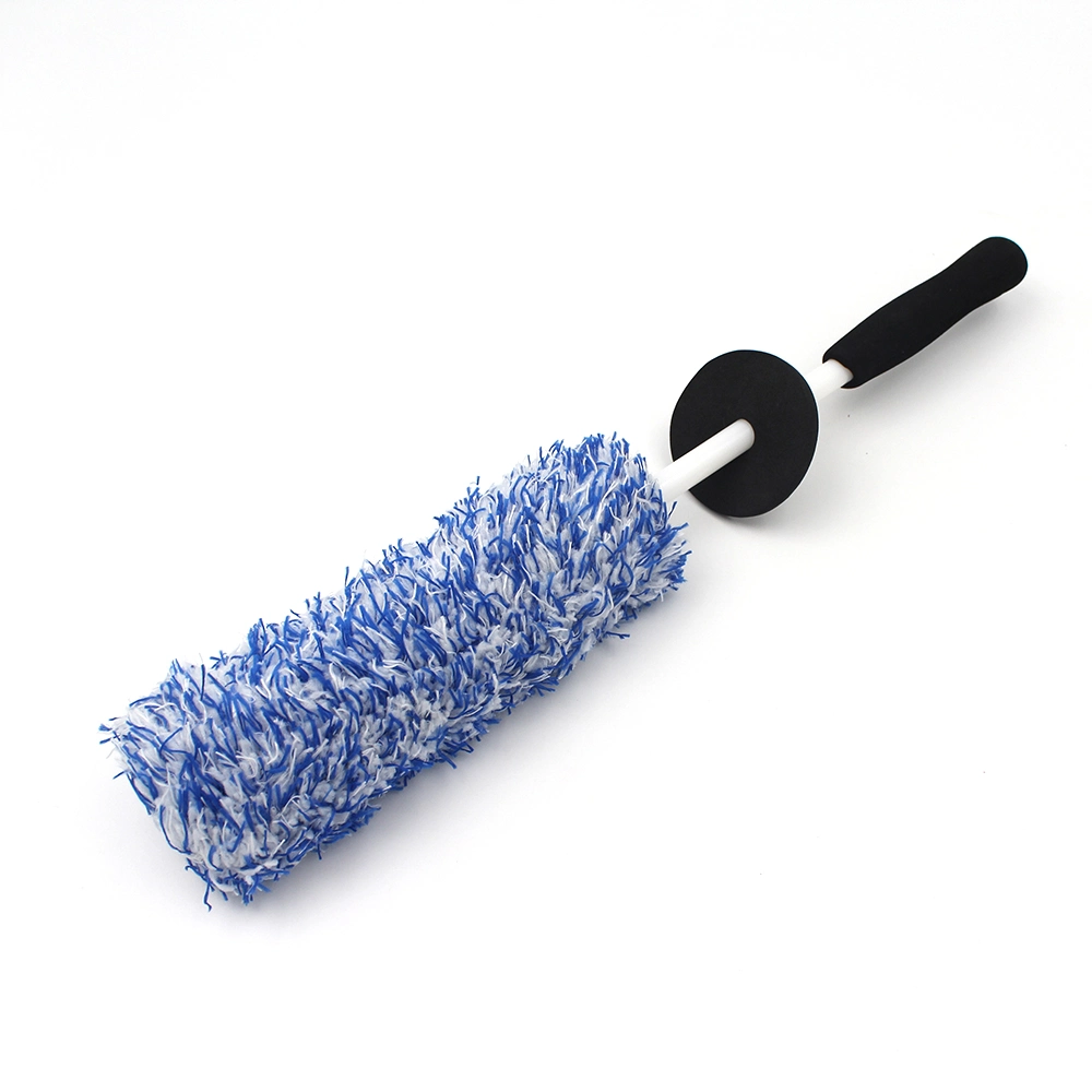 Microfiber Wheel Tire Brush Car Wash Cleaning with Plastic Handle Auto Washing Cleaner Tools