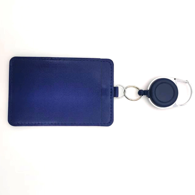 PU ID Card Holder, ID Badge Holder, Blue Badge Holder, Work Card Holder, Name Badge Holder, Double Side Card Holder, Promotional Gift Badge Holder