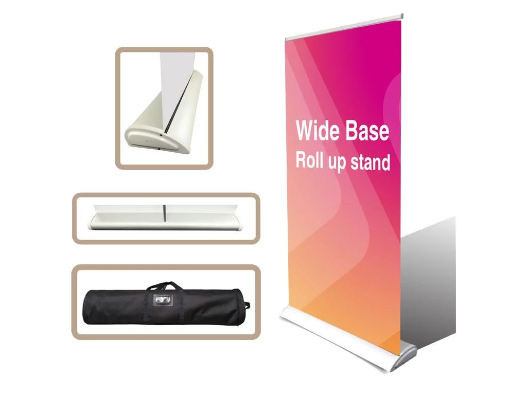 Broad Base Plastic Roller up Banner