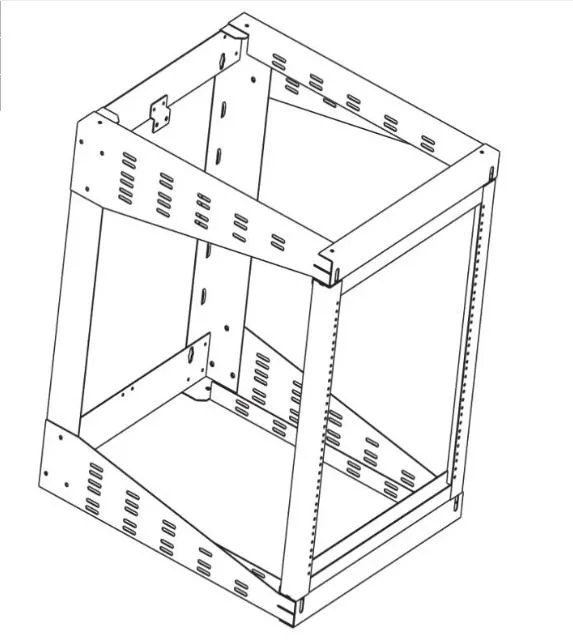 15U 700mm Tooless Depth 19'' Wall Network Rack Server Open Marco