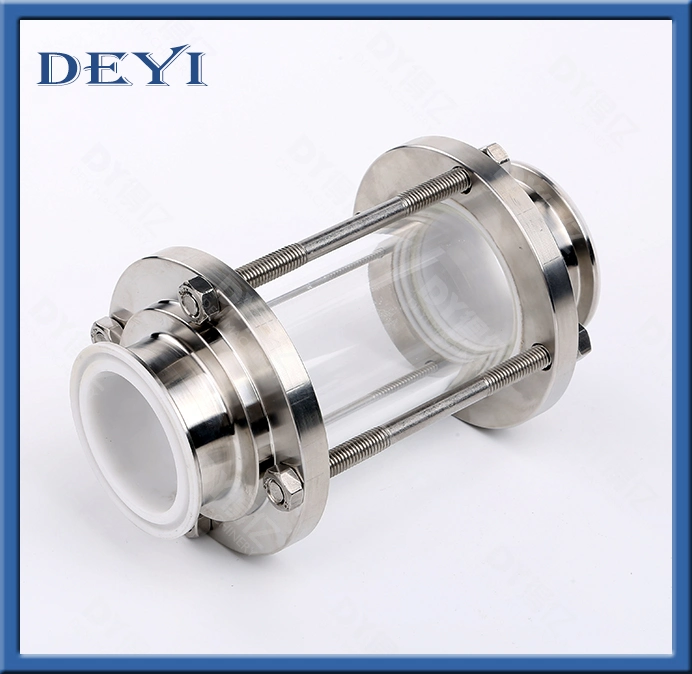 Stainless Steel Sanitary Jackedted Tri Clamp Sight Glass