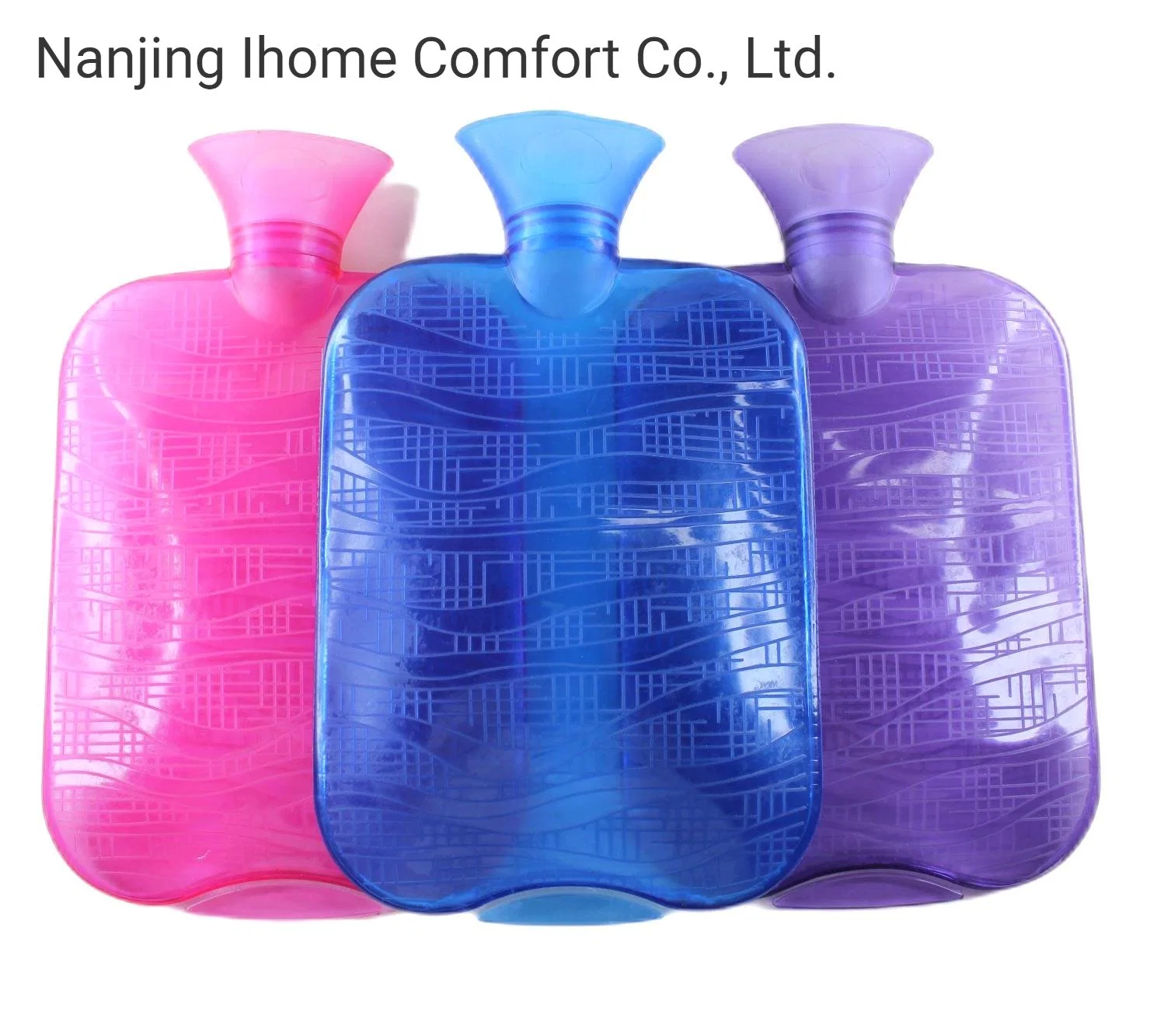 New Design 1500ml 2000ml PVC Hot Water Bottle Bag Reusable for Neck and Shoulder Pain Relief