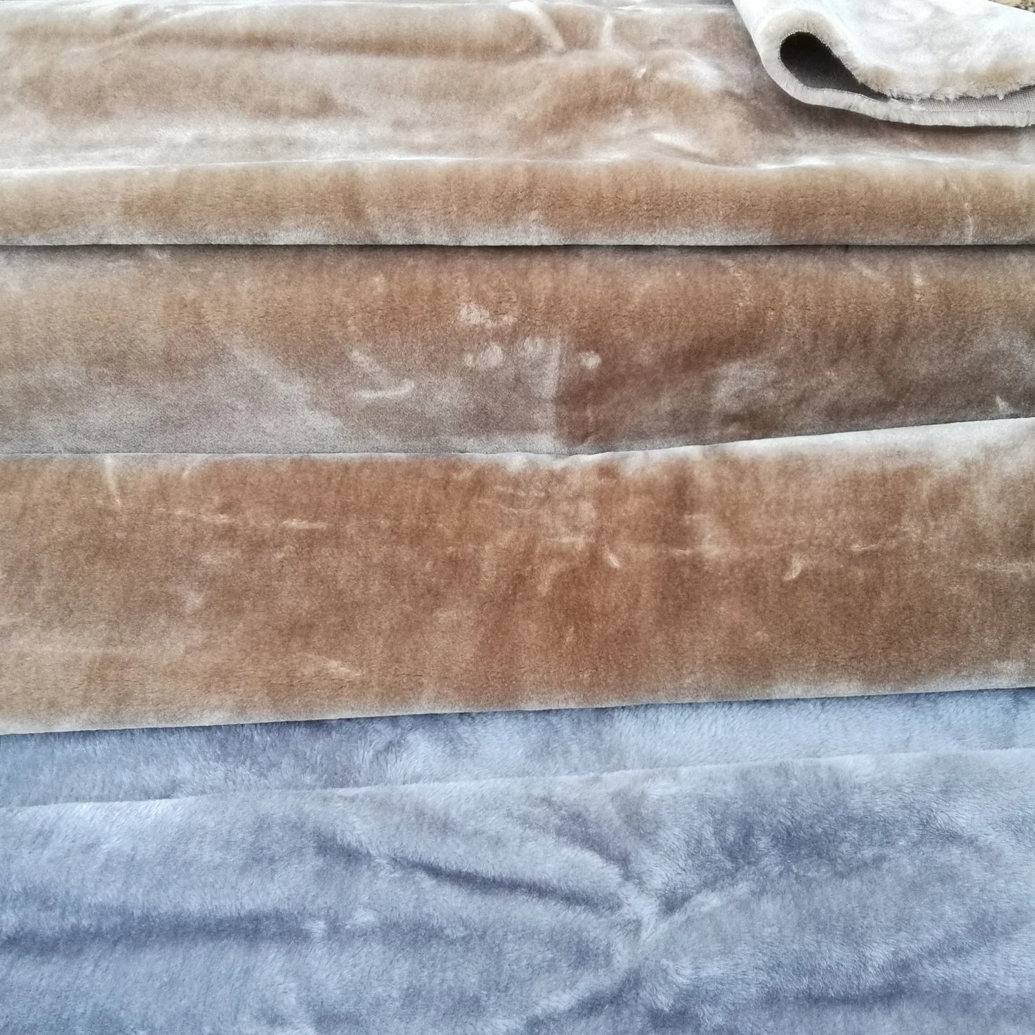 100% Polyester Super Soft Velvet Fur Fabric for Garment and Pet Articles