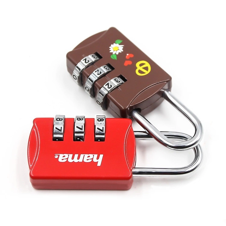 Top Safety Combination 3 Candado Digital Password Keyless Pad Lock Padlock with Harden Shackle