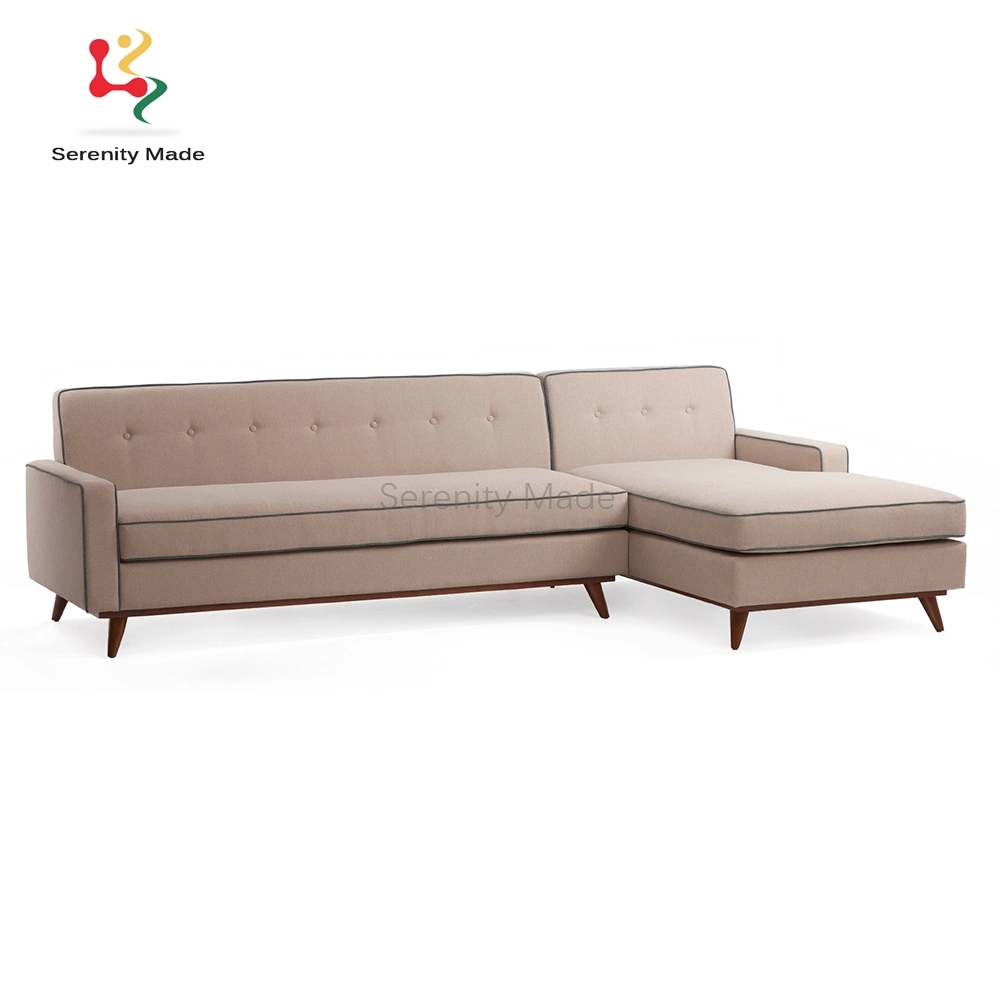 Americian Style Modern Couch Living Room Fabric Tufted Sofa Set