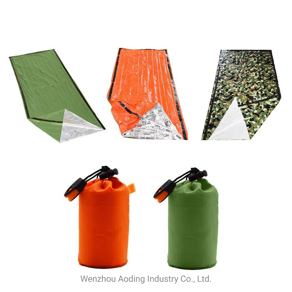 Outdoor Camping Adventure Emergency Blanket Disposable Aluminum Film Survival Tent Insulation Raincoat Sleeping Bag