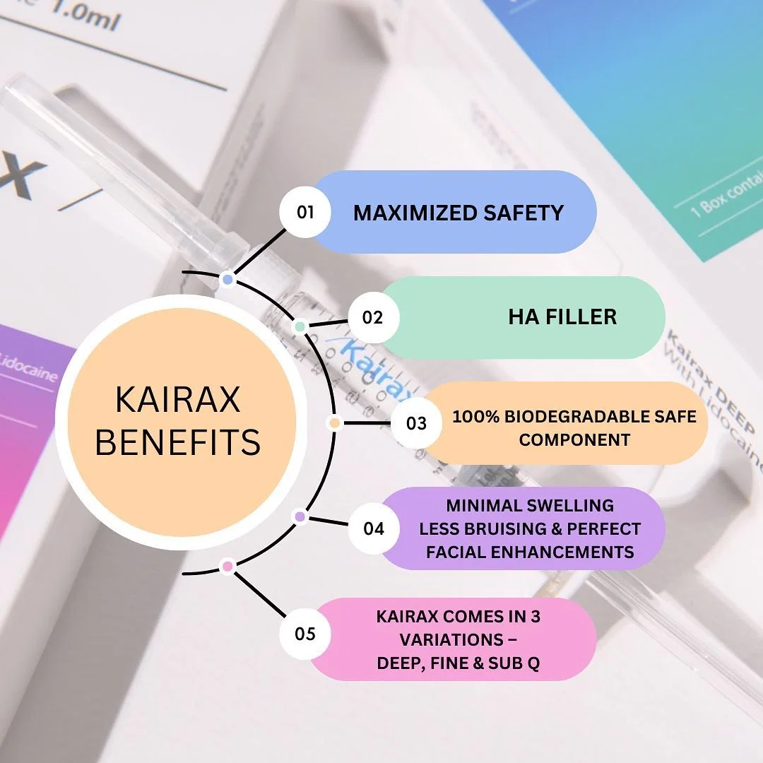 Kairax Fine Deep Sub-Q Hyaluronsäure Dermal Filler Plastische Chirurgie Implantate für Lippen, Nasolabialfalten Wangenverbesserung Cross Linked Hyaluronsäure