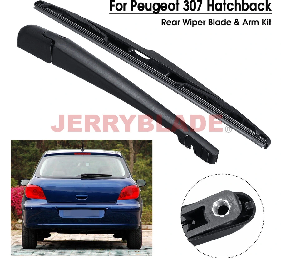 Rear Wiper Arm&410mm Wiper Blade Assembly Kit for Peugeot 306 Hatchback/Saloon 1993 1994 1995 1996 1997 1998 1999 2000 2001 2002 2003 OE6422.39/6423.98/6429. Q5