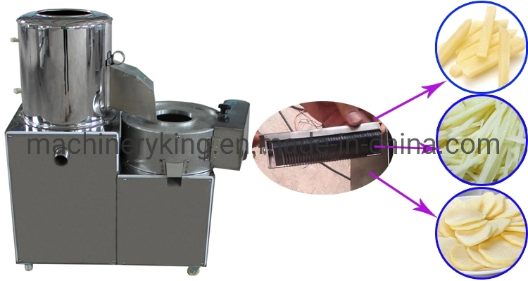 Best Vegetable Potato Washing Peeling Cutting Potato Chips Slicer French Fries Cutter Peeler Machine