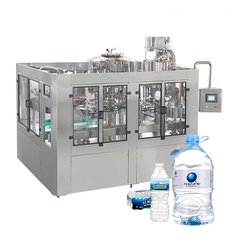 De forma completamente automática 3 en 1 de beber agua mineral de equipos de embotellado de llenado