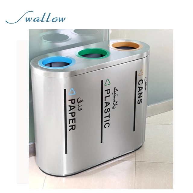 Recycling Stainless Steel Trash Can for Classification