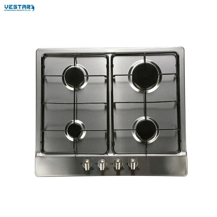 Kitchen Appliance Stainless Steel 4 Burner Gas Hob