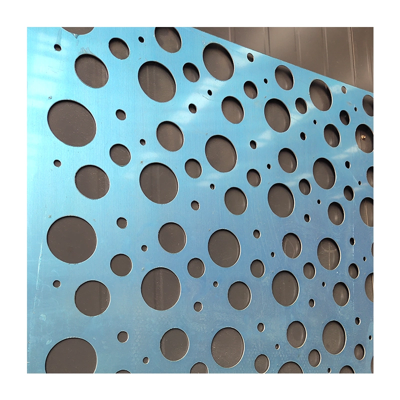 Alumetal 3mm 4mm PVDF Perforated Aluminum Facade Panel Wall Solid Aluminium Panel