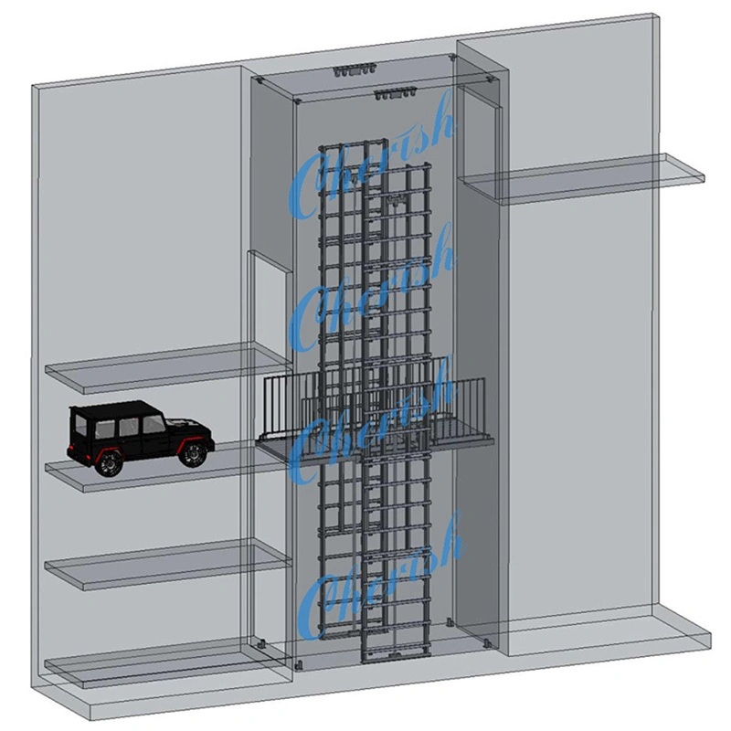 Rail de guidage vertical hydraulique de la plate-forme élévateur de marchandises de première classe Élévateur à chargement avec service personnalisé