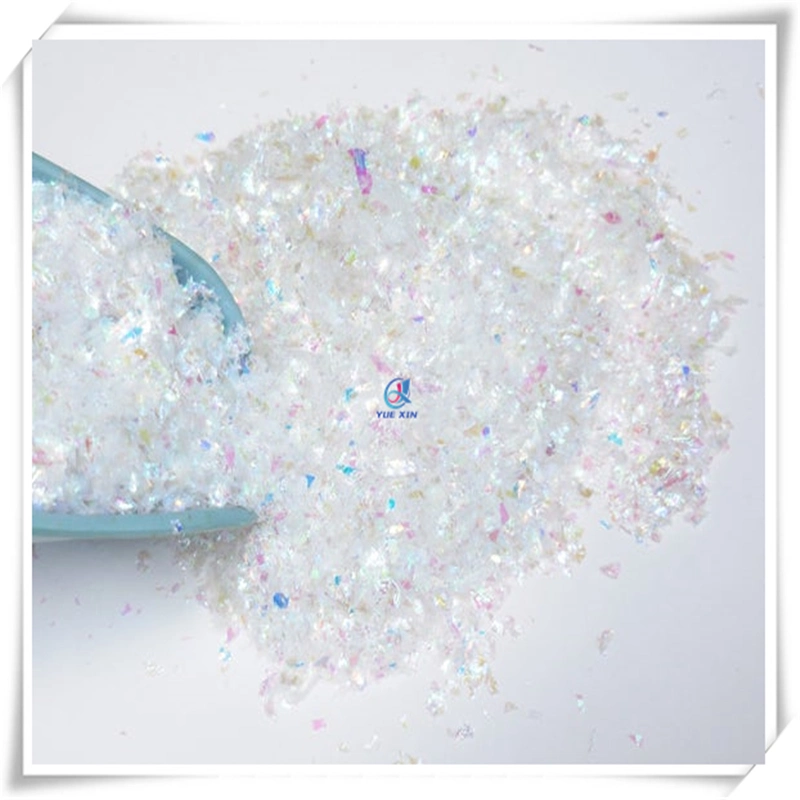 100g/Bag Snow White Iridescent Mylar Glitter Flakes