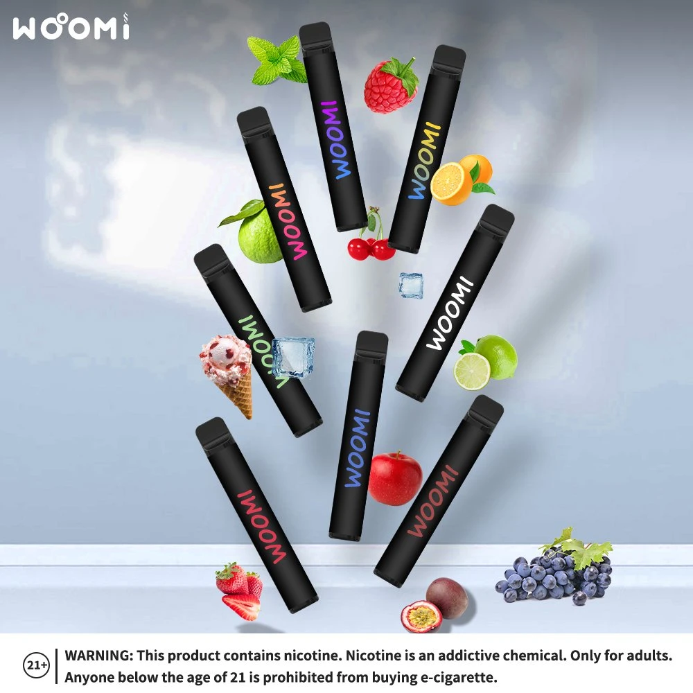 Woomi Wholesale I Einweg Vape 3ml 600 Puffs Zerstäuber Pod E-Zigarette Obst Geschmack Mini Vape