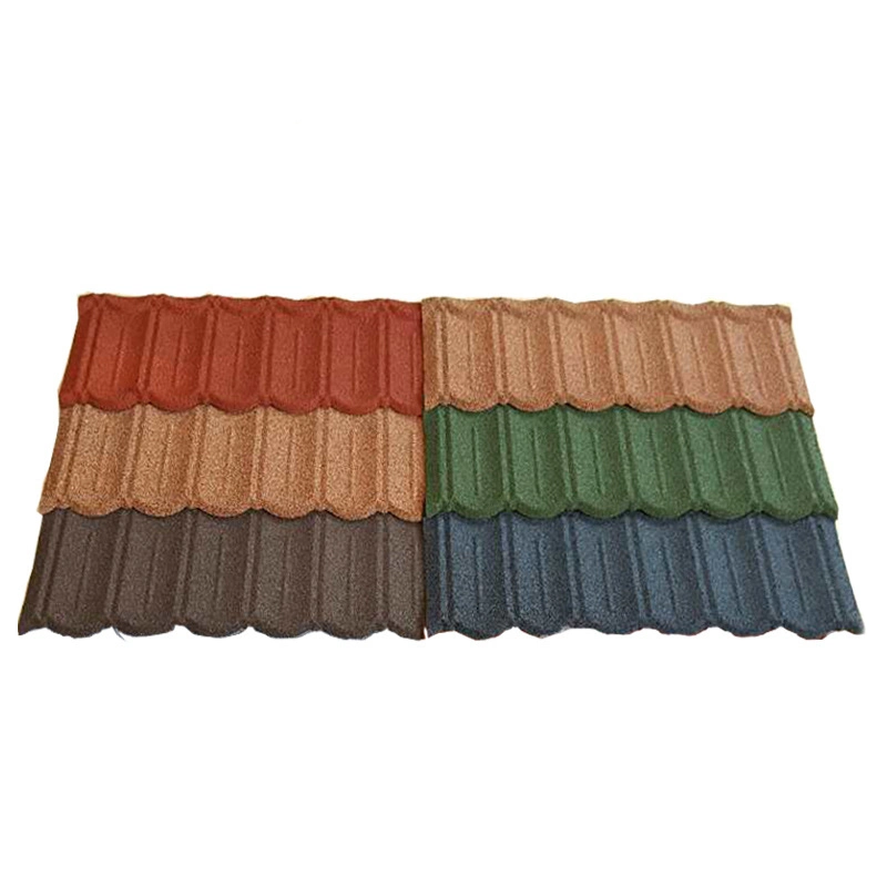 High Quality Houses Building Material Color Stone Coated Steel Metal Roof Tile for Resort