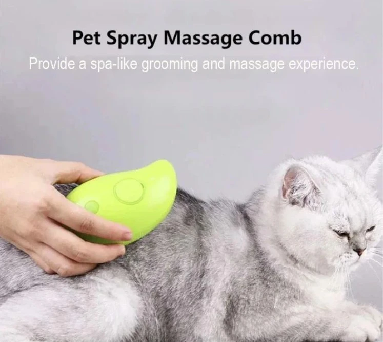 Electric Spray Cat Pet Bath Silicone Hair Brush Cats Comb Dog Brush