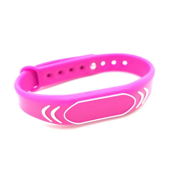 Slim Bobo RFID Silicone Bracelet Customized Hf/NFC Rubber Band for Concert Gym