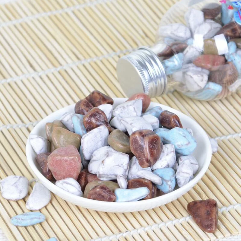 Chocolate for Supermarkets Shopping Mall Stone Chocolate Mix Colored Pebble Dragee Candy