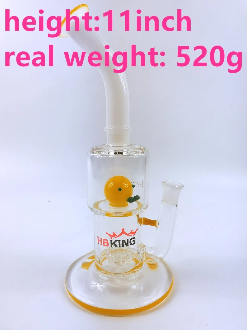 Hbking Stock Cartoon Style Glass Water Pipe Oil Rig Smoking Pipe Glass Ware Glass Water Pipe Water Pipe Glass Smoking Pipe