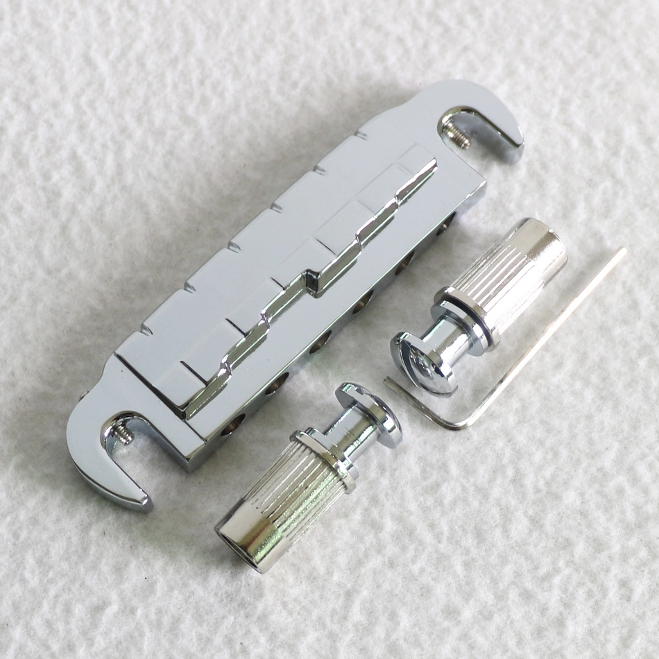 Chrome Color Wrapover Guitar Bridge for Lp and Sg Guitar