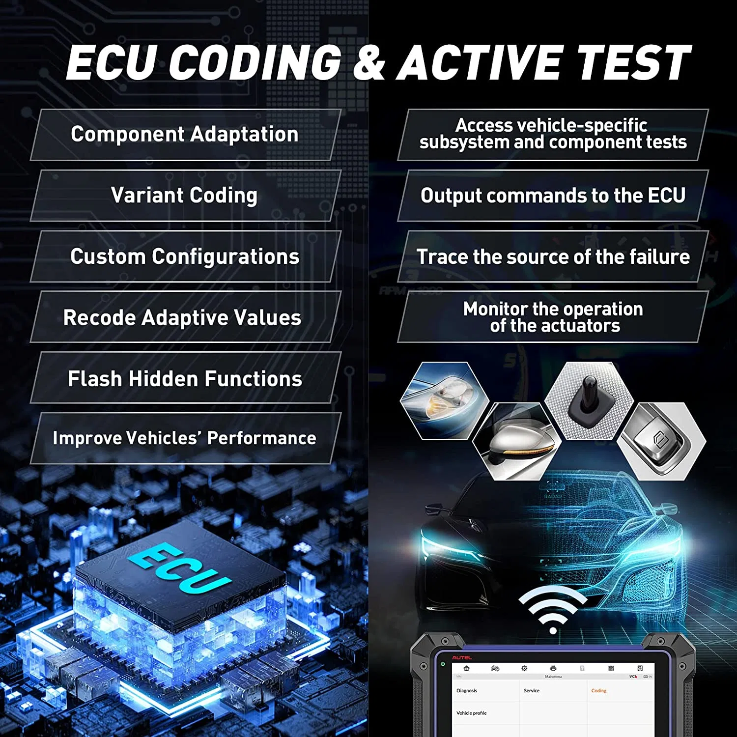 Autel Maxiim im608 PRO IMMO Llavero Herramienta de programación con mayor XP400 PRO la codificación de la ECU, la herramienta de diagnóstico bidireccional