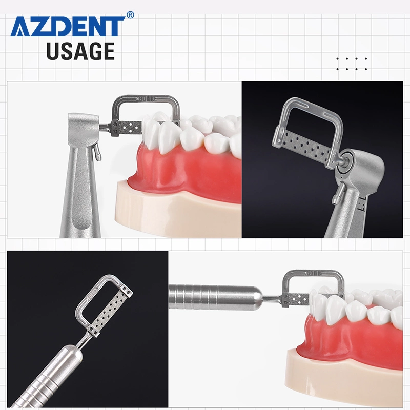 El uso de ortodoncia Dental Azdent 1: 1 reciprocar tira Interproximal Contra aplicador angular