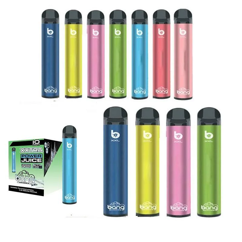 Shenzhen Factory Wholesale/Supplier USA Hot Trending 2000puff Disposable/Chargeable Vape Bang XXL