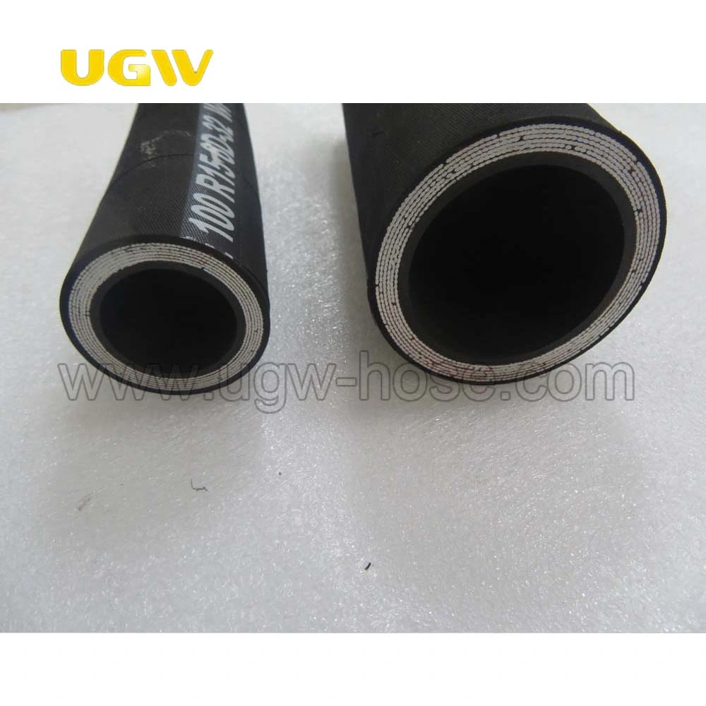 SAE 100 R13 4 or 6 Steel Wires Reinforced High Pressure Spiral Hydraulic Rubber Pipe Hoses From Ugw Manufacturer
