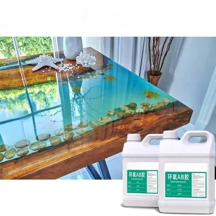 Epoxy Resin for Wood River Table/ Quick Curing Crystal Clear Epoxy Resin