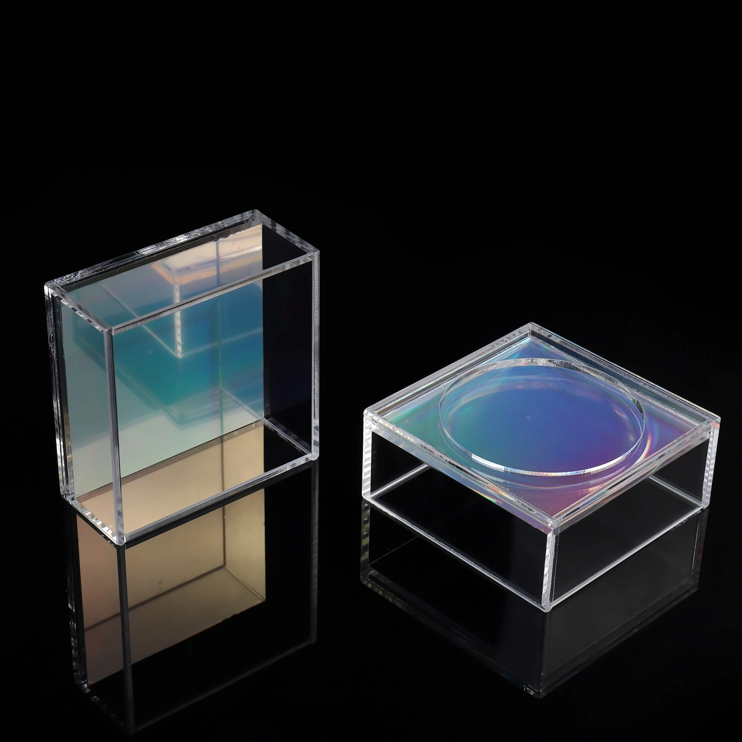 OEM Eco Friendly Square Clear Acrylic Display Base Box for Jewellery Show