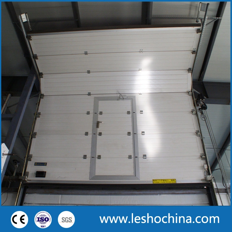 Industrial Automatic Overhead Steel Thermal Insulated Vertical Lifting Roll up Metal Exterior Garage or Sectional Door for Warehouse and Loading Docks