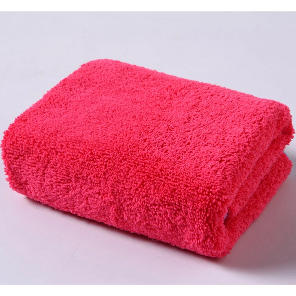 Customized Factory Manufacturer 60X90cm Large 320GSM Warp Knitting Microfiber Towels Sponge Auto Detailing Cleaning Car Washing Cloths with Different Edges