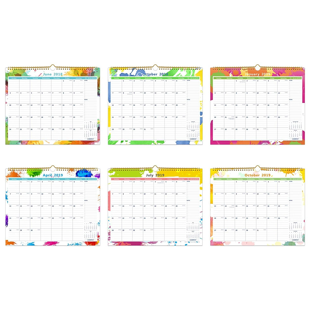 Benutzerdefinierte 22X17 Monatliche große Monat Papier Wand Schreibtisch Pad Kalender Für Office Table Organizer