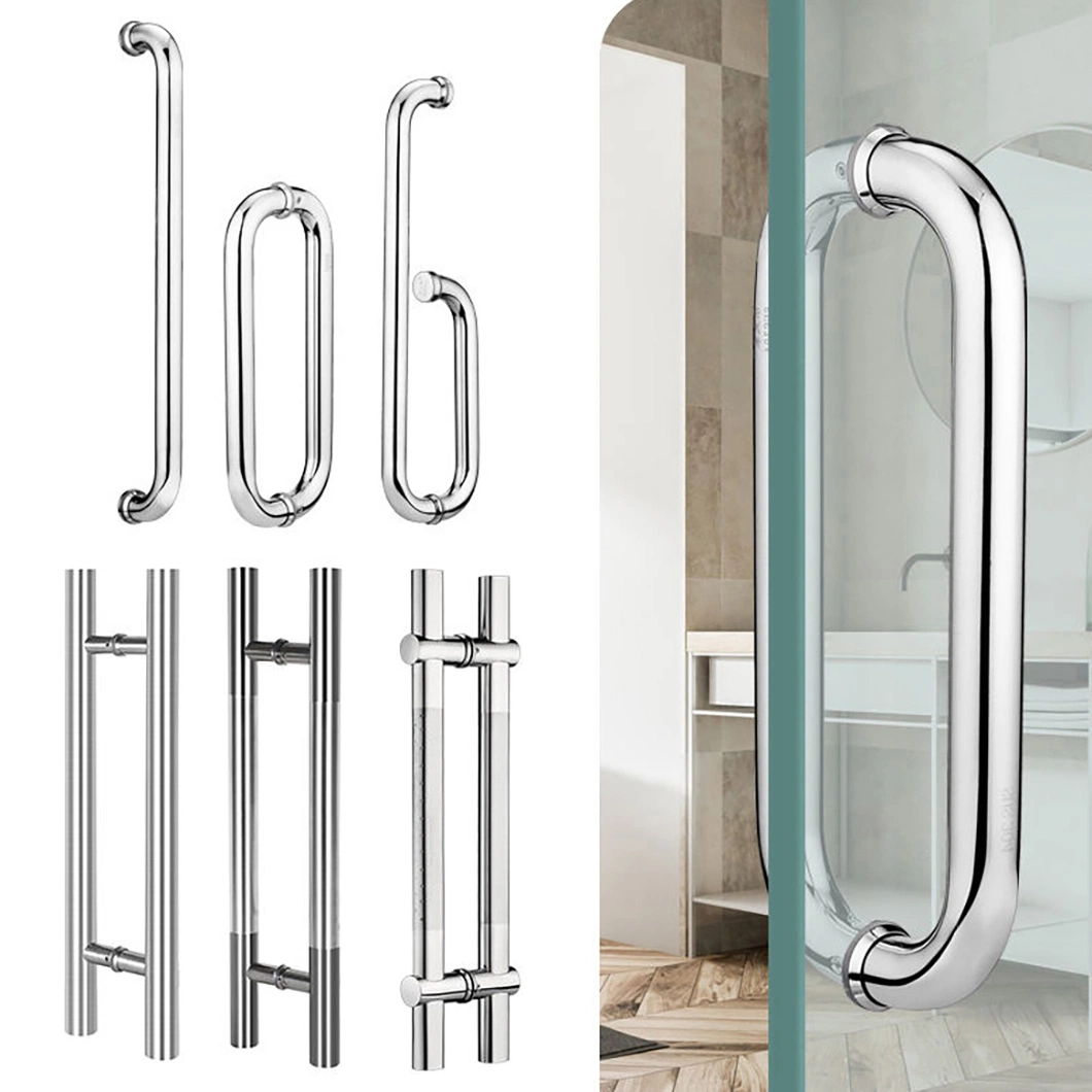 Qian Yan Plastic Shower Door Handle China Shower Door Knobs Handles Manufacturing Sample Available Shower Room Stainless Steel Handle