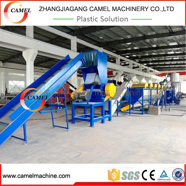 LLDPE Plastic Washing Drying Line PE PP Plastic Film Bags Recycling Machine with Crusher Hot Washer and Friction Washer