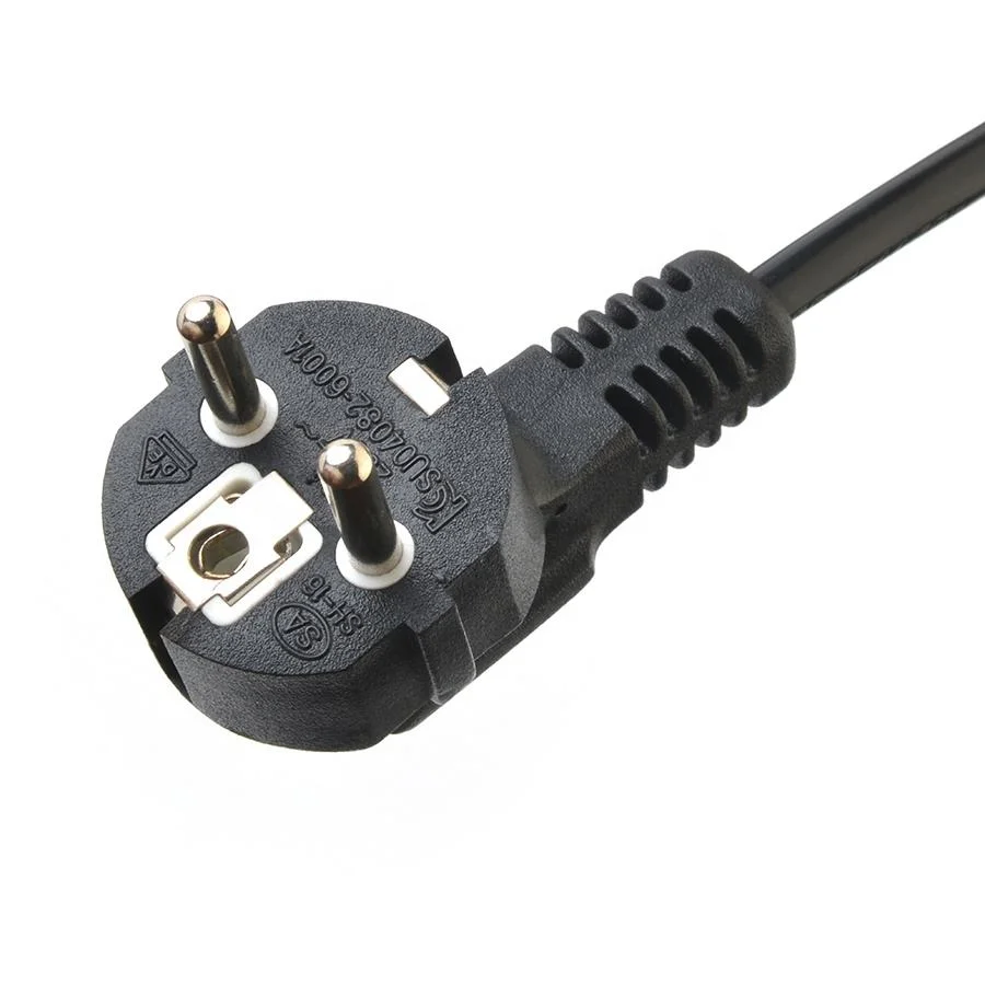 AC Power Cord Korea 2 Wire 2.5 AMP Type C Plug IEC 60320 C7 Power Cable Mains Lead Custom Length / Color, Kc Approved