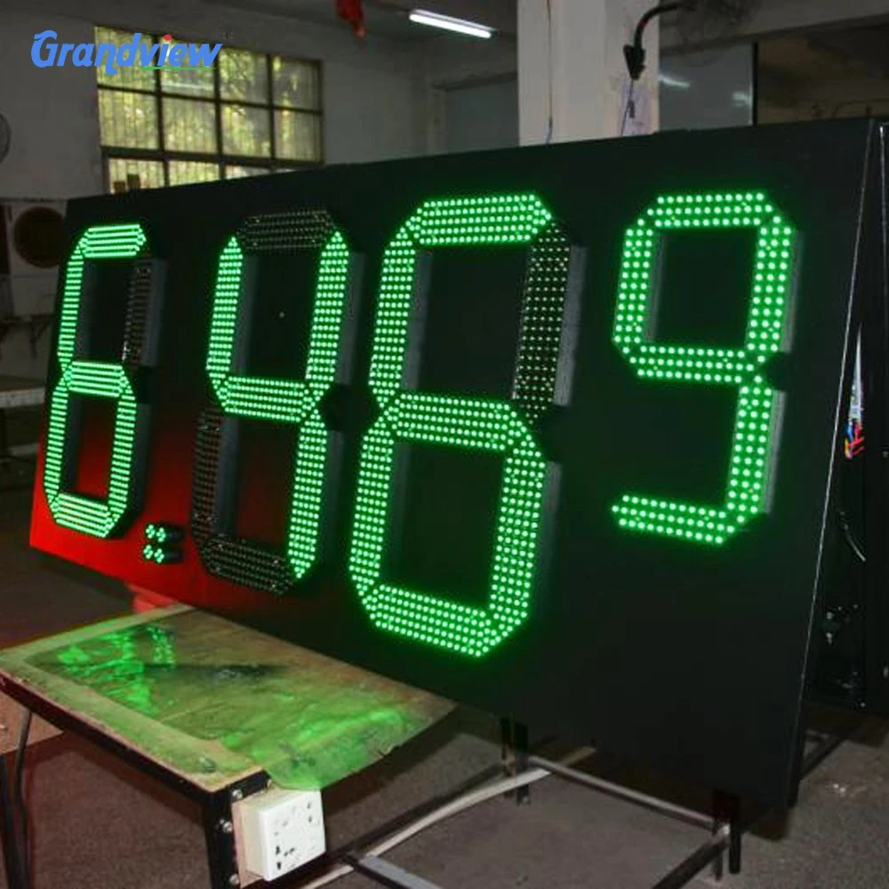 Anti-Rust 12 Inch 18 Inch Waterproof Petrol Oil Price LED Digital Display Screen