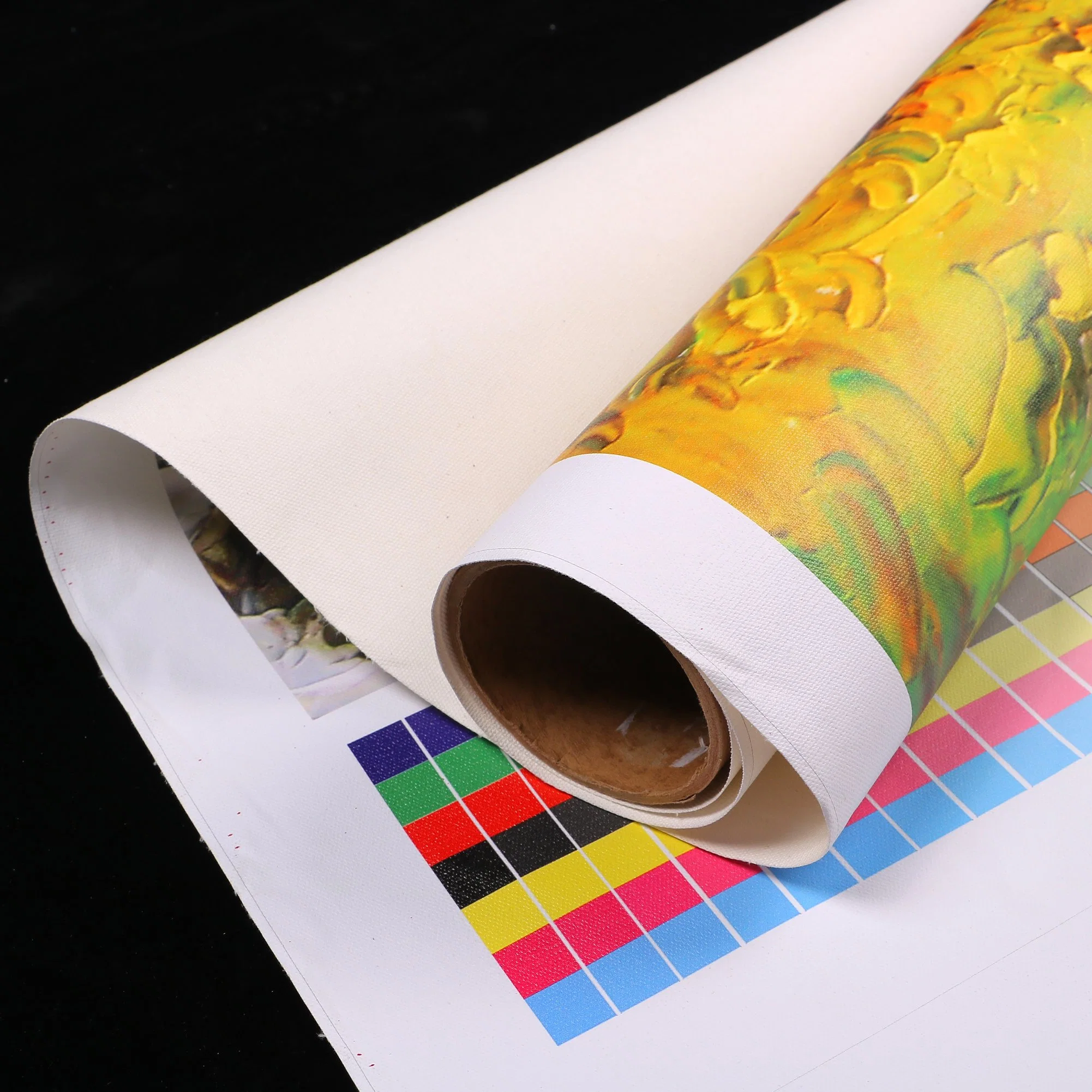 Eco-Solvent Matte Latex Printable Waterproof Inkjet Printing Polyester/Cotton /Polycotton Canvas Fabric Printable Textiles Glossy