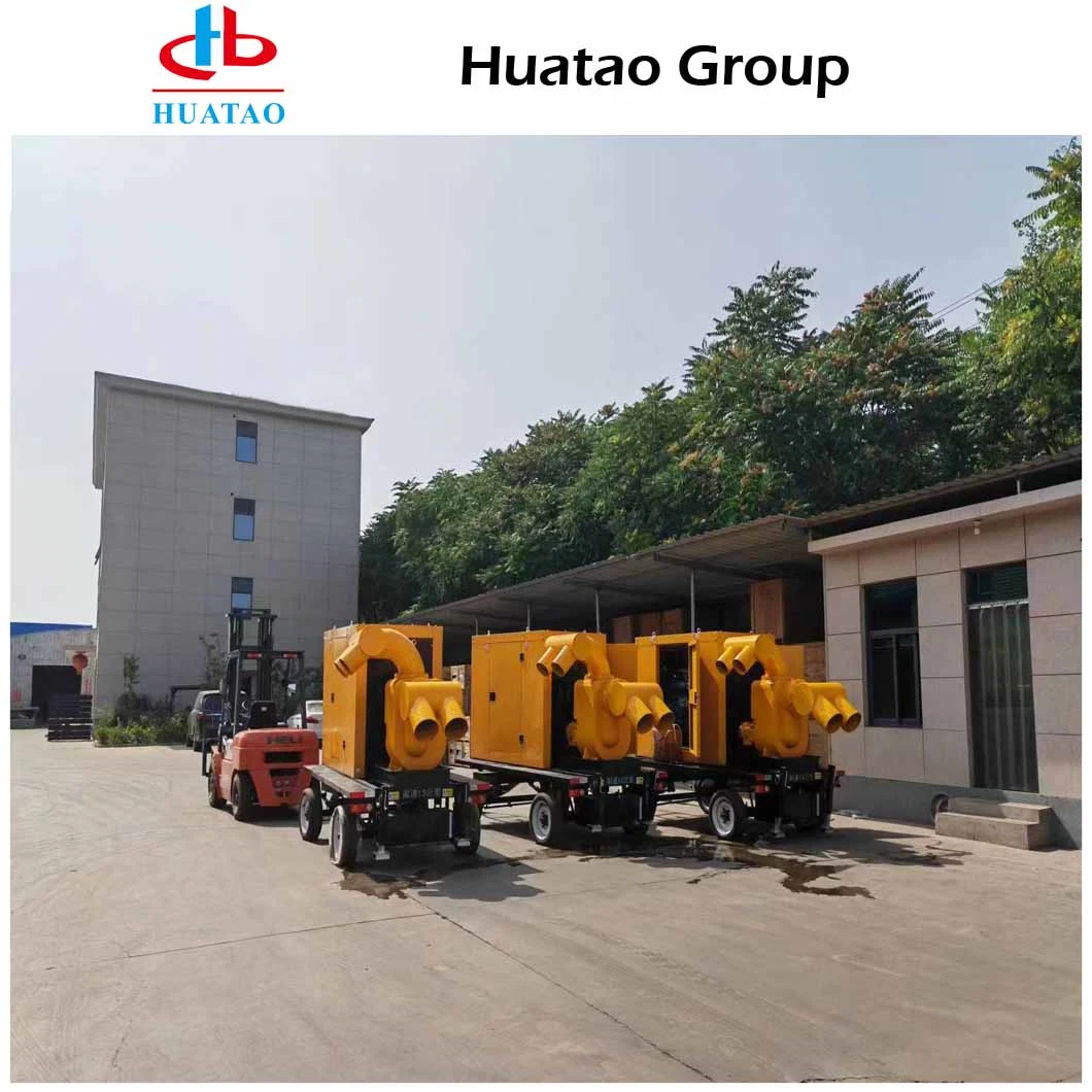 300m3/H Flow Diesel Engine Flood Control Pump Cart