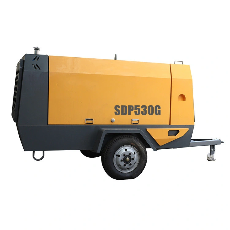 Portable Compressor Diesel Engine Driven Screw Air Compressor for drilling