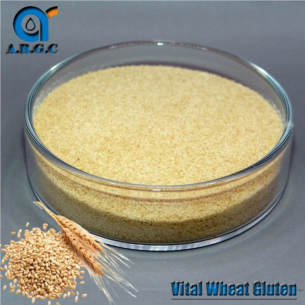 Grueso Wholesales Vital de gluten de trigo de calidad alimentaria de alto valor proteico no OMG Gluten de trigo de vital importancia vital de gluten de trigo