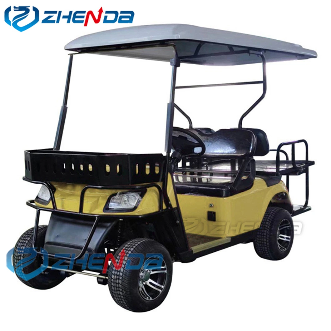 LiFePO4 Solar Powered Cooler Ion Battery 12V Lithium Battery 8 Seater 48V 72V Vintage Electric Push Golf Cart with Remote