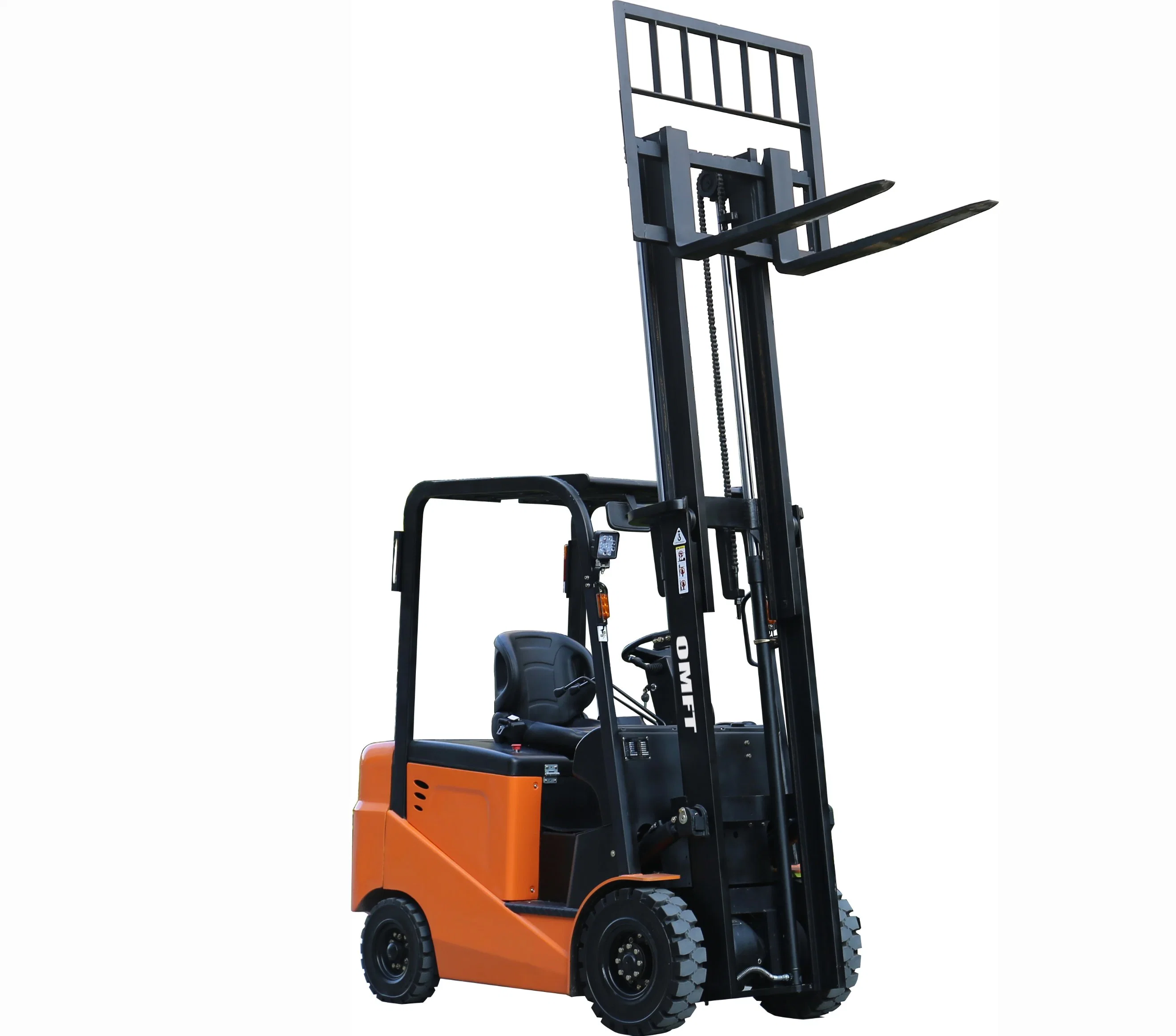 1.5 Ton China AC Power Battery Operated Curtis Zapi Controller Electric Forklift with 3m 4.5m 6m 3 Stage Full Free Mast