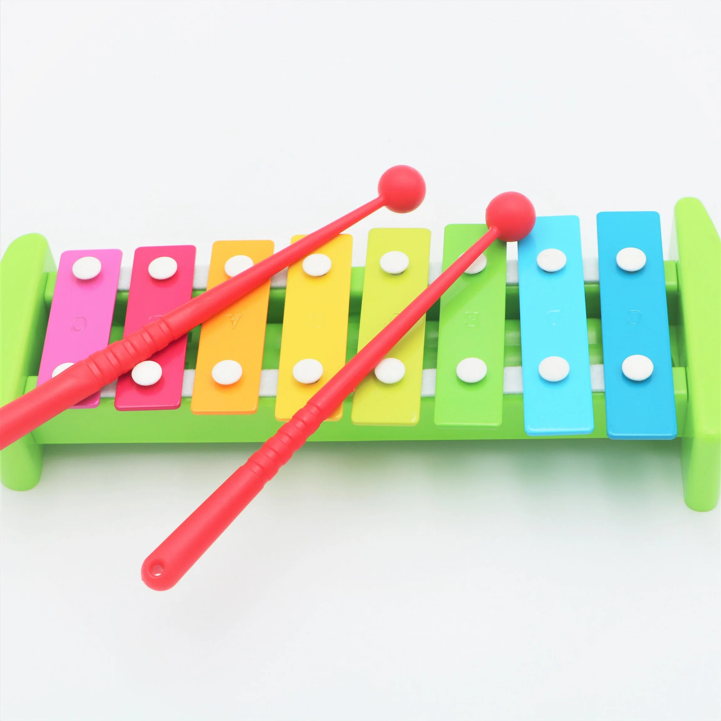 Xilófono de madera colorido de los niños juguetes Instrumentos Musicales juguetes educativos con muslos