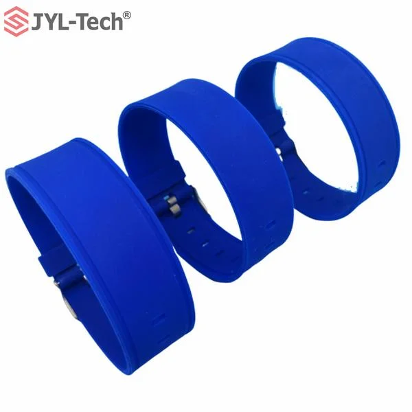 Cashless Payment Custom Design Anti Tamper Proof Silicone Bands RFID Bracelet Wristband