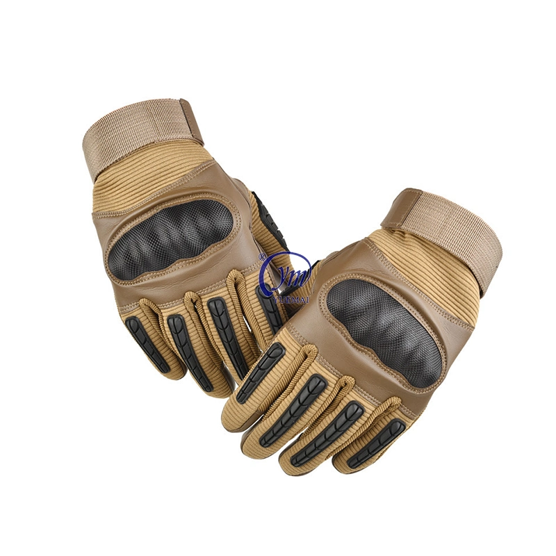 Full-Finger Leather Military Combat Tactical Gloves