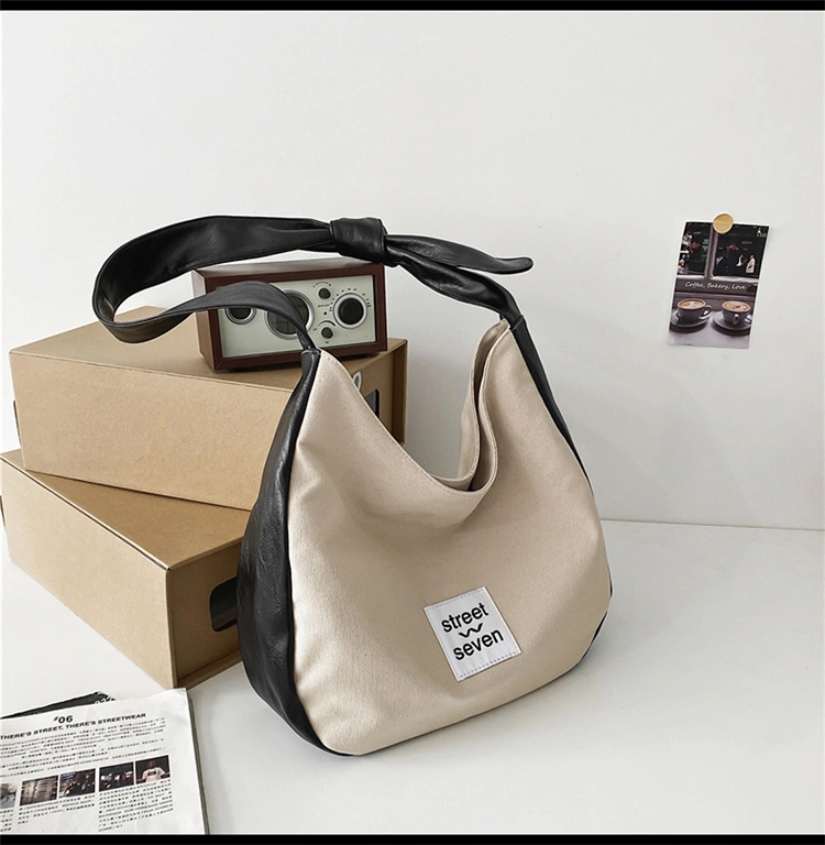 Fashion Canvas Ladies Handbag, Shopping Tote Shoulder Bags for Promotional Gift