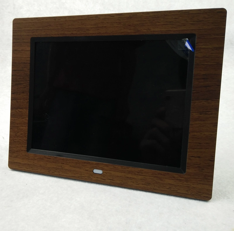 Cadre photo numérique LCD en bois